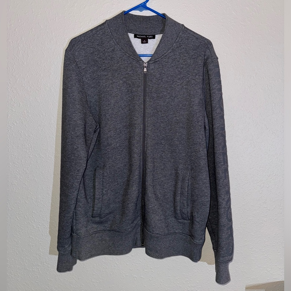 Michael Kors Zip Jacket Sweatshirt Crewneck Bomber - Size Medium M - Men’s